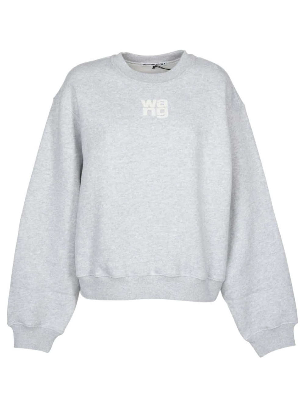 Alexander Wang Light Gray Logo Crewneck Sweatshirt